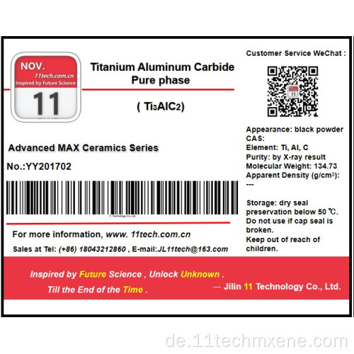 Zweidimensionaler Supermetal Pure Phase Ti3alc2